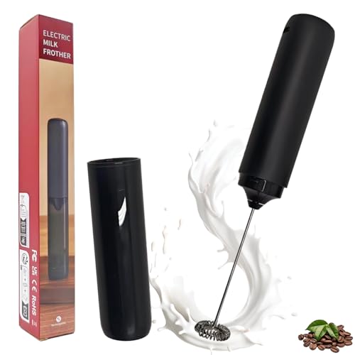 Milchaufschäumer Stab, Elektrischer Milchaufschäumer, Milchaufschäumer Elektrisch, Wiederaufladbarer Milchaufschäumer, Handmilchaufschäumer, Getränkemixer für Kaffee, Creme, Cappuccino, Latte Milchaufschäumer Stab, Elektrischer Milchaufschäumer, Milchaufschäumer Elektrisch, Wiederaufladbarer Milchaufschäumer, Handmilchaufschäumer, Getränkemixer für Kaffee, Creme, Cappuccino, Latte von WELLXUNK