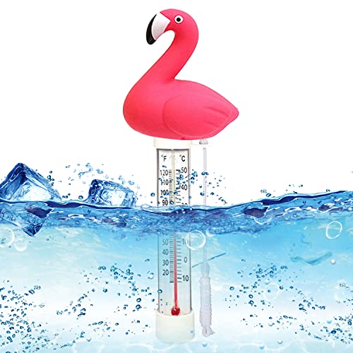 Schwimmende Pool Thermometer, Floating Pool Thermometer mit String, Wasser Temperatur Thermometer, Schwimmbadthermometer, für Swimmingpool, Spas, Hot Tubs, Aquarien, Fischteiche & Baby-Pool (M1) von WELLXUNK