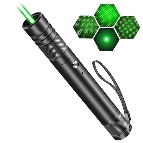 WELLXUNK Taschenlampe Aufladbar USB, Handheld Taschenlampe Klein, leistungsstark, Präsentationsgerät, mit 4 Lichtmodi, Grün [Energieklasse A++] (1 Stück) von WELLXUNK