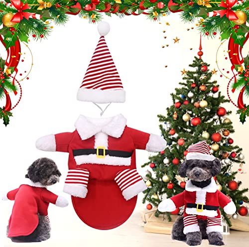 Weihnachten Haustier Kleidung, Weihnachten Hundekleidung, Haustier Kostüm Mantel, Weihnachts Katze Kleidung, Weihnachtsmann Kostüm Für Hunde Katzen, Weihnachten Haustier, Haustier Kleidung für Party von WELLXUNK