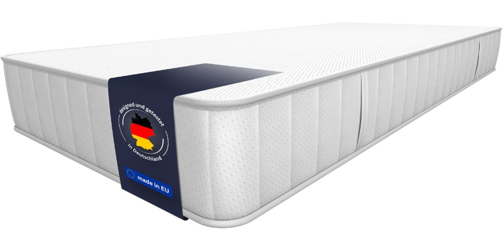 Komfortschaummatratze Omega, Wendematratze, 90x200, 140x200 cm und weitere Größen, WELTBETT, 18 cm hoch, Wendematratze 2-in-1 Härtegrade mittelfest und fest von WELTBETT