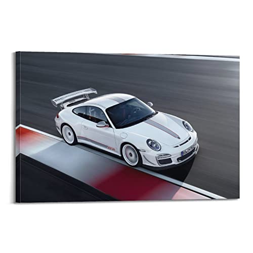 WELTS Sportauto-Poster für Porsche 911 GT3 RS4 Super Car Dekorative Malerei Leinwand Wand und Kunst Bild Familie Schlafzimmer Dekor 40 x 60 cm von WELTS