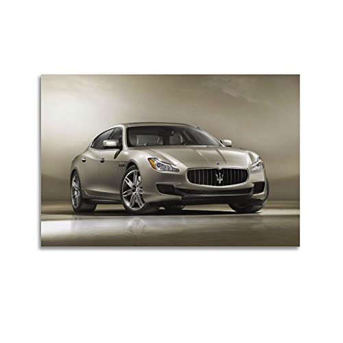 WELTS Supercar Poster für Maserati Quattroporte Rennauto Sportauto Dekorative Malerei Leinwand Wand und Kunst Bild Familienzimmer Dekor 30 x 45 cm von WELTS