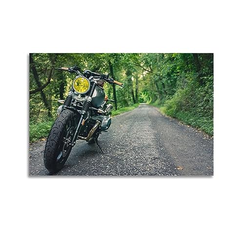 WELYK Motorrad-Rallye-Poster BMW R NineT Scrambler-Poster, dekorative Malerei, Leinwand, Wandposter und Kunstdruck, modernes Familienschlafzimmer-Dekor-Poster, 60 x 90 cm von WELYK