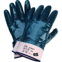 Top Nitril Handschuh weser blau 03440 bw Jersey m. stulpe vollbesch. Gr. 10 von NITRAS