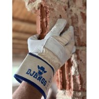 Vollleder-Handschuh django Gr. 10,5 gummierte Stulpe - Wemag von WEMAG