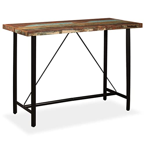 WEMYUFURN Bartisch Altholz Massiv Esstisch Familientisch für Küche 150x70x107 cm WEMYUFURN Bartisch Altholz Massiv Esstisch Familientisch für Küche 150x70x107 cm von WEMYUFURN