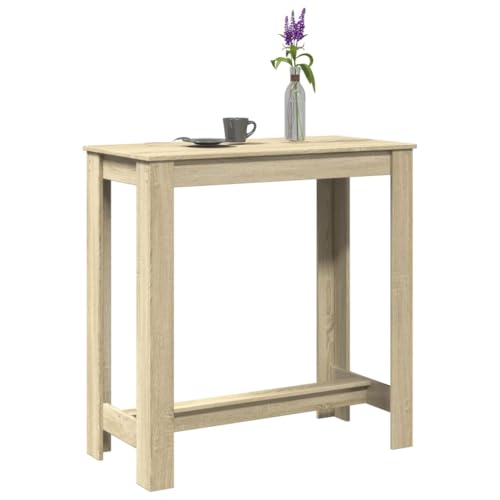 WEMYUFURN Bartisch Sonoma-Eiche Esszimmer Dinner Table für Innenraum 102x50x103,5 cm Holzwerkstoff von WEMYUFURN