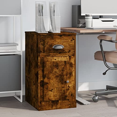 WEMYUFURN Beistellschrank mit Schublade und Fach aus Holzwerkstoff - Stauraum Sideboard mit Flexibler Tür für Wohnzimmer von WEMYUFURN