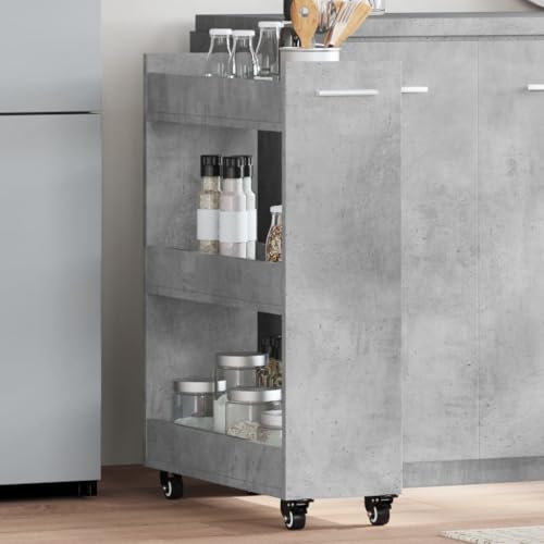 WEMYUFURN Klassischer Sideboard-Schrank mit Lenkrollen und reichlich Stauraum für Getränke, Zeitschriften und Dekoartikel aus Holzwerkstoff von WEMYUFURN