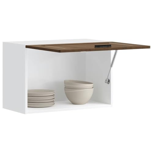 WEMYUFURN Küchen-Hängeschrank Porto Braun Eichen-Optik Holzwerkstoff Eckunterschrank Küche mit Stauraum und verstellbaren Füßen WEMYUFURN Küchen-Hängeschrank Porto Braun Eichen-Optik Holzwerkstoff Eckunterschrank Küche mit Stauraum und verstellbaren Füßen von WEMYUFURN