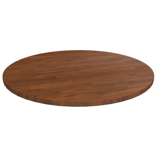 WEMYUFURN Runde Tischplatte Dunkelbraun Ø50x1,5 cm Behandeltes Eichenholz Echtholzplatte Massivholzplatte Tischlerplatte für Wohnzimmer Schreibtisch WEMYUFURN Runde Tischplatte Dunkelbraun Ø50x1,5 cm Behandeltes Eichenholz Echtholzplatte Massivholzplatte Tischlerplatte für Wohnzimmer Schreibtisch von WEMYUFURN