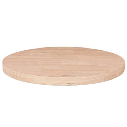 WEMYUFURN Runde Tischplatte Ø50x2,5 cm Unbehandeltes Massivholz Eiche Esstischplatte aus Holz DIY Holzprojekte Esstischplatte Holz für Küche Esstisch WEMYUFURN Runde Tischplatte Ø50x2,5 cm Unbehandeltes Massivholz Eiche Esstischplatte aus Holz DIY Holzprojekte Esstischplatte Holz für Küche Esstisch von WEMYUFURN