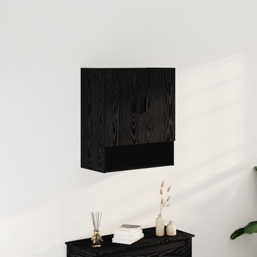 WEMYUFURN Schwarzer Eichenschrank Aufbewahrungsschrank mit mattem Design für Wohnzimmer Schlafzimmer Büro WEMYUFURN Schwarzer Eichenschrank Aufbewahrungsschrank mit mattem Design für Wohnzimmer Schlafzimmer Büro von WEMYUFURN