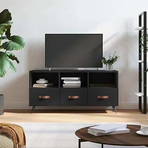 WEMYUFURN TV-Schrank Schwarz Sideboard hängend tv ständer Couchtisch Fernseher Schrank 102x36x50 cm Holzwerkstoff von WEMYUFURN