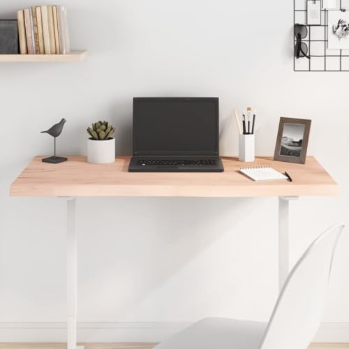 WEMYUFURN Tischplatte 100x40x(2-4) cm Massivholz Eiche Unbehandelt Küchentischplatte DIY Möbelbau DIY Holzplatte für Arbeitsplatte Schreibtisch von WEMYUFURN