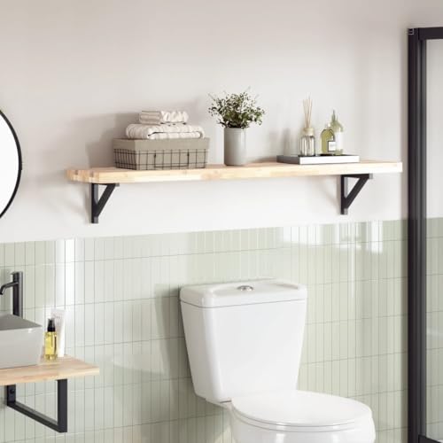 WEMYUFURN Tischplatte 120x30x4 cm Rechteckig Massivholz Akazie Küchentischplatte Esstischplatte aus Holz Rustikale Platte für Wohnzimmer Schreibtisch von WEMYUFURN