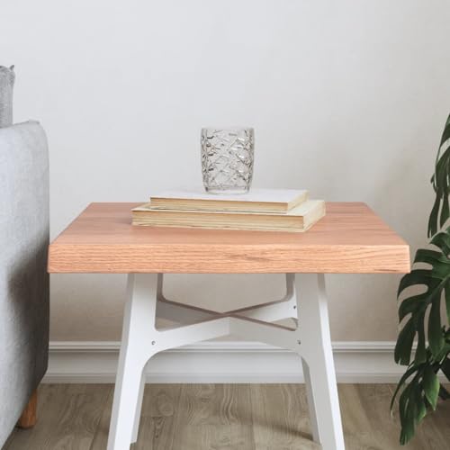 WEMYUFURN Tischplatte 40x40x(2-4) cm Massivholz Behandelt Baumkante Echtholzplatte DIY Holzplatte Naturholz Tischplatte für Schreibtisch Esstisch von WEMYUFURN