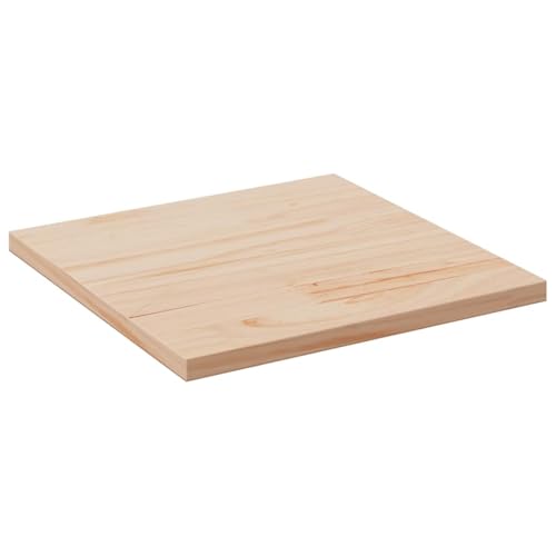 WEMYUFURN Tischplatte 60x60x2,5 cm Massivholz Kiefer Quadratisch Holzplatte für Möbelbau Tischlerplatte Holztischplatte für Arbeitsplatte Schreibtisch von WEMYUFURN