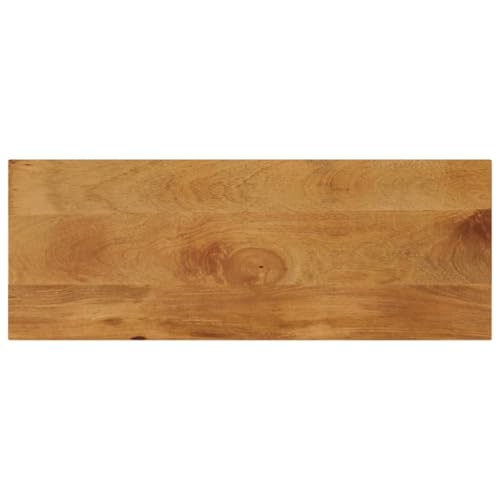 WEMYUFURN Tischplatte 90x30x2,5 cm Rechteckig Massivholz Mango Esstischplatte aus Holz Massivholztafel Wohnzimmertischplatte für Arbeitsplatte Wohnzimmer von WEMYUFURN