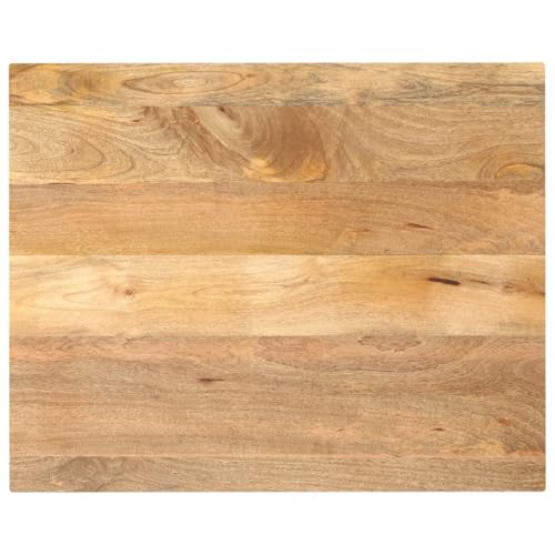 WEMYUFURN Tischplatte 90x80x3,8 cm Rechteckig Massivholz Mango Rustikale Platte Wohnzimmertischplatte DIY Möbelbau für Arbeitsplatte Schreibtisch von WEMYUFURN