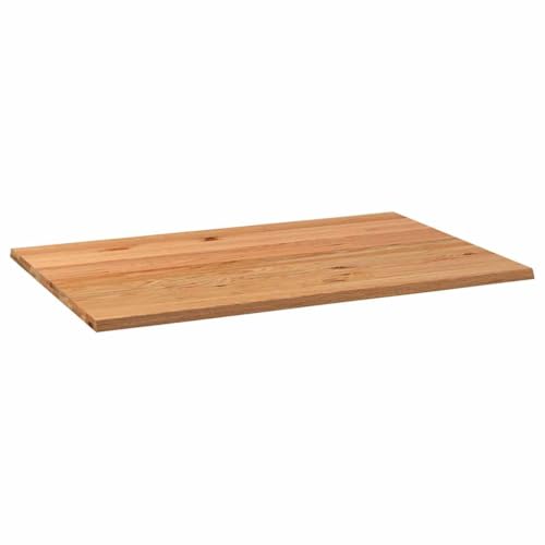 WEMYUFURN Tischplatte Hellbraun 180x120x4 cm Massivholz Eiche Rechteckig Naturholz Tischplatte Rustikale Platte Holztafel für Wohnzimmer Schreibtisch von WEMYUFURN