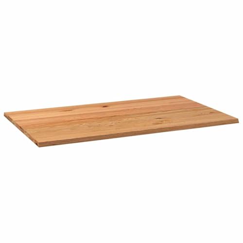WEMYUFURN Tischplatte Hellbraun 200x120x4 cm Massivholz Eiche Rechteckig Holzplatte für Möbelbau Bauholzplatte Tischlerplatte für Arbeitsplatte Schreibtisch von WEMYUFURN