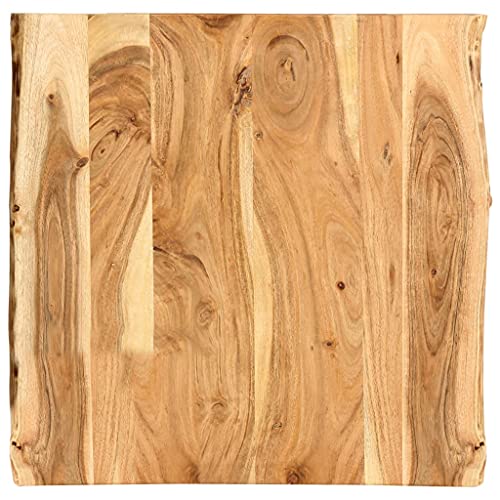 WEMYUFURN Tischplatte Massivholz Akazie 58x(50-60) x2,5 cm Holztischplatte Bauholzplatte DIY Möbelbau für Schreibtisch Esstisch von WEMYUFURN