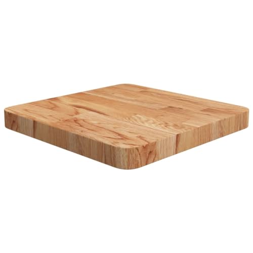 WEMYUFURN Tischplatte Quadratisch Hellbraun 40x40x4cm Behandelte Eiche Holztischplatte Esstischplatte Holz Rustikale Tischplatte für Esstisch Küche WEMYUFURN Tischplatte Quadratisch Hellbraun 40x40x4cm Behandelte Eiche Holztischplatte Esstischplatte Holz Rustikale Tischplatte für Esstisch Küche von WEMYUFURN