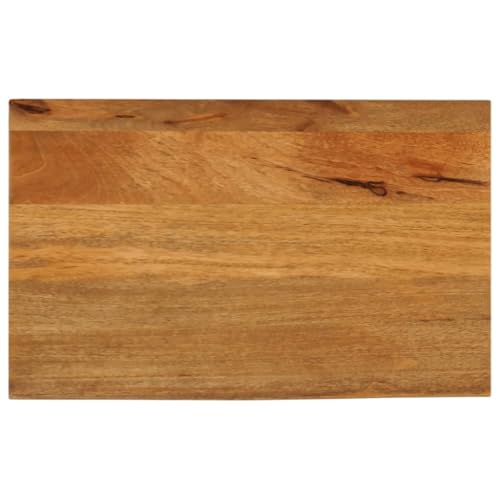 WEMYUFURN Tischplatte mit Baumkante 40x20x3,8 cm Massivholz Mango DIY Möbelbau Wohnzimmertischplatte Holzplatte für Möbelbau für Schreibtisch Esstisch von WEMYUFURN