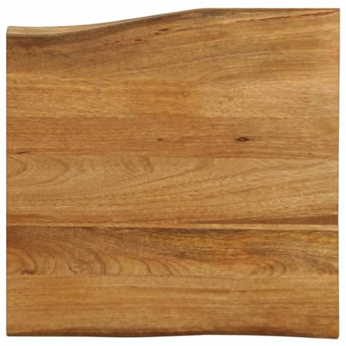 WEMYUFURN Tischplatte mit Baumkante 60x60x2,5 cm Massivholz Mango Massivholztafel DIY Holzprojekte Rustikale Tischplatte für Schreibtisch Esstisch von WEMYUFURN