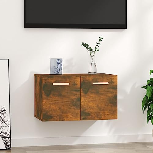 WEMYUFURN Wandhängeschrank mit 2 Fächern aus Holzwerkstoff - Dekorativer Stauraum für Bücher und Zeitschriften von WEMYUFURN