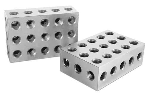 WEN 15,2 x 10,2 x 5,1 cm gehärteter Stahl, Präzision 2-4-6 Blöcke, Alternative 123 Blöcke, Doppelpack (10446) von WEN