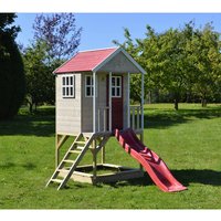 WENDITOYS Spielhaus »Frosch«, BxHxT: 197 x 242 x 290 cm, Holz, natur - beige von WENDITOYS