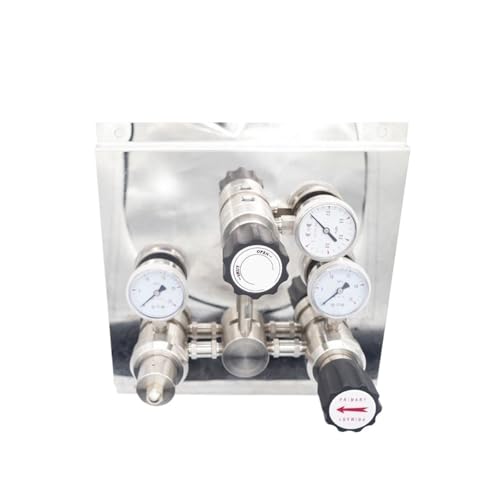 Reduzierventil, R1100 Edelstahl Halbautomatischer Druckregler for N2 O2 CO2(0~100) von WENFEN