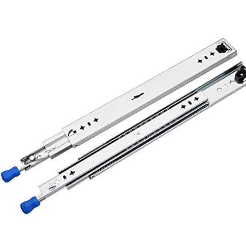 cabinet drawer slides, runners1 Pair Heavy Duty Industrial Drawer Runners,3-Section Full Extension Cabinets Slide,with Lock/Silent Ball Bearing,Side Mount,120kg Capacity (12in/300mm)(20in/500mm) von WENFEN