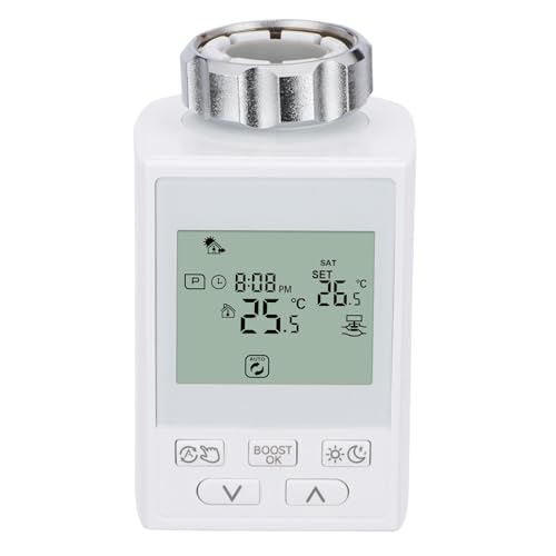 Wengart Smart Home Heizkörperventil WG359, 2,4 GHz WiFi Tuya APP, Programmierbares TRV zur Temperaturregelung in Mehreren Räumen, Alexa Google Home-kompatibles Thermostat von WENGART