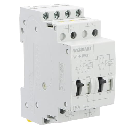 Wengart Stiller Impulsschalter WIR-16, 3NO1NC AC230V 16A, Das Impulssignal steuert das Öffnen oder Schließen des Relais zur automatischen Steuerung Wengart Stiller Impulsschalter WIR-16, 3NO1NC AC230V 16A, Das Impulssignal steuert das Öffnen oder Schließen des Relais zur automatischen Steuerung von WENGART