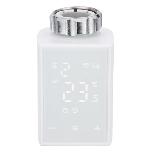 Wengart WiFi-Heizkörperventil WG358, 2,4 GHz Tuya-App, programmierbares TRV zur Temperaturregelung in Mehreren Räumen, Alexa Google Home-kompatibles Thermostat von WENGART