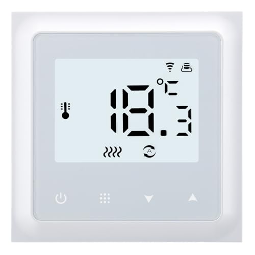 Wengart WiFi Thermostat für Wasser Fußbodenheizung WG011,max 3A Programmierbare Fußbodenheizung Thermostate,Kompatibel mit Google und Alexa Sprachsteuerung von WENGART