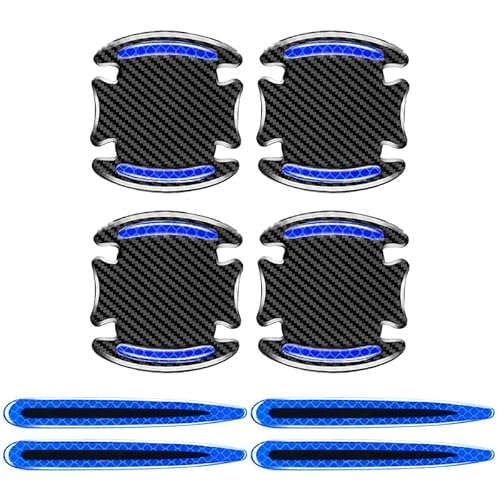 8 Stück Auto Türgriff Schutzfolie Türgriff-Leuchtaufkleber für BMW 5 Series 5er Serie 5 E60 E61 F10 F11 F07 F18 G30 G31 G38 G60 G61 G68, Selbstklebend Autotür Griffe Aufkleber Kratzschutz Aufkleber von WENGONG