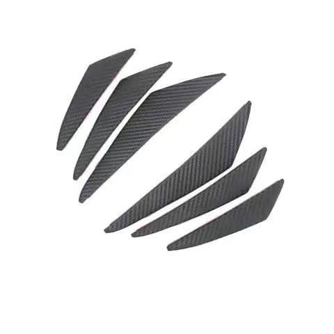WENGONG 6 Stücke Auto Frontspoiler Frontstoßstange für VW ID.4 CROZZ ID4-X 2022 2021 2023+, Auto Frontstoßstange Canards Refit Antikratzer Windwiderstand Reduzierung,Carbon Textur WENGONG 6 Stücke Auto Frontspoiler Frontstoßstange für VW ID.4 CROZZ ID4-X 2022 2021 2023+, Auto Frontstoßstange Canards Refit Antikratzer Windwiderstand Reduzierung,Carbon Textur von WENGONG