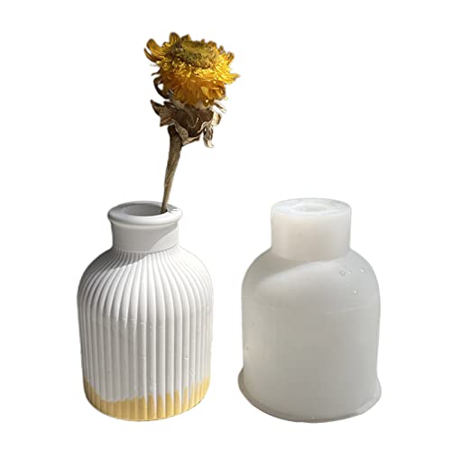 3D-Vasenform, Gips, Silikon, manueller Zement für handgefertigte Gips, Pflanzgefäße, Silikonform für Zement von WENGU