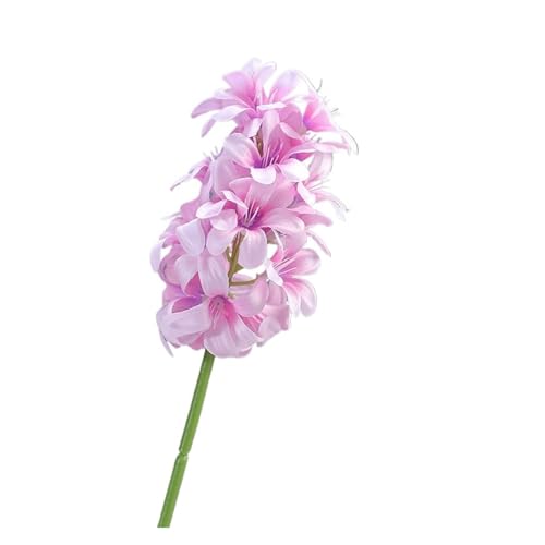 WENH 10 Stücke Künstliche Seidenblume Hyazinthe Hochzeitssaal Anordnung Road Guide Gefälschte Delphinium Blumen Home Zimmer Dekoration(Pink) von WENH