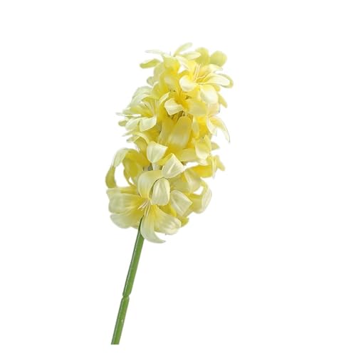 WENH 10 Stücke Künstliche Seidenblume Hyazinthe Hochzeitssaal Anordnung Road Guide Gefälschte Delphinium Blumen Home Zimmer Dekoration(Yellow) von WENH