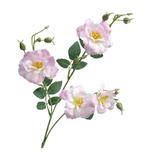 WENH 10Pcs Künstliche Seide Rose Blumen Hause Dekoration Gefälschte Pfingstrose Braut Bouquet Hochzeit Rosen Party Blumen Anordnung(Light pink) von WENH