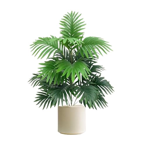 WENH 70–80 cm große künstliche Palme, Tropische grüne Blätter, Kunstpflanzen, Kunststoff, Kunstbaumzweig for die Dekoration zu Hause und in der Küche(80cm 18Leaves) von WENH