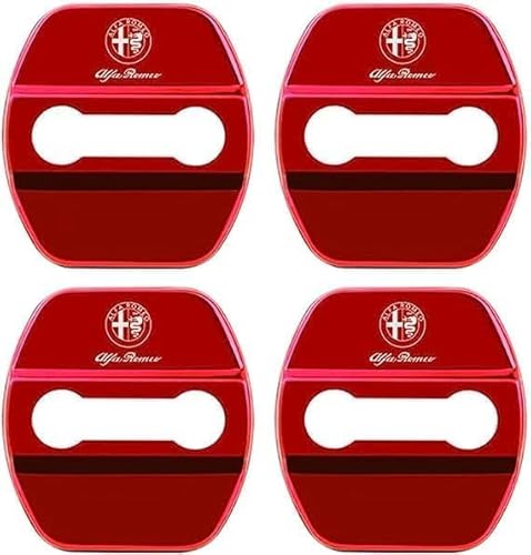 4 Stück Auto Türschloss Abdeckung für Alfa Romeo Giulia Stelvio Giulietta 159 147 156 166 GT Tonale, TüRschloss Dekoration Schutzabdeckung Edelstahl-Türriegel Zubehör,A 4 Stück Auto Türschloss Abdeckung für Alfa Romeo Giulia Stelvio Giulietta 159 147 156 166 GT Tonale, TüRschloss Dekoration Schutzabdeckung Edelstahl-Türriegel Zubehör,A von WENINETIES