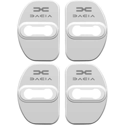 4 Stück Auto Türschloss Abdeckung für Dacia Spring 2021-2022 2022-2024 2024-, TüRschloss Dekoration Schutzabdeckung Edelstahl-Türriegel Zubehör,Silver 4 Stück Auto Türschloss Abdeckung für Dacia Spring 2021-2022 2022-2024 2024-, TüRschloss Dekoration Schutzabdeckung Edelstahl-Türriegel Zubehör,Silver von WENINETIES