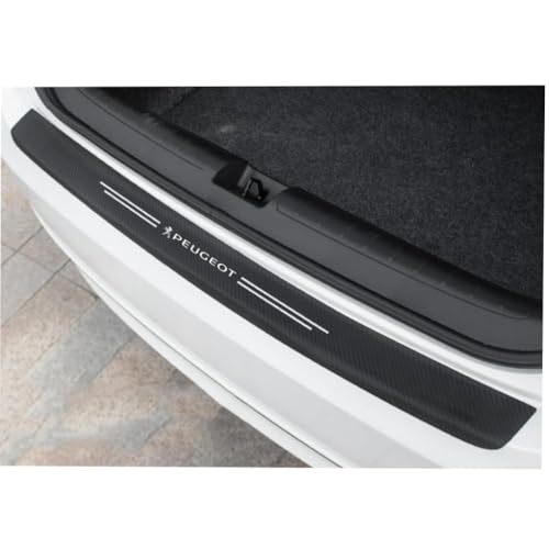 Auto Ladekantenschutz für Peugeot 2008 II Active/Allure/GT Pack SUV 2019-2022 2023 2024, Stoßstangenschutz Kratzfest und Abriebfest Carbon Aufkleber Selbstklebender Heckstoßstangenschutz für Autos von WENINETIES